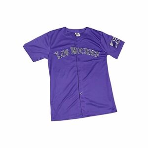 Colorado Rockies "Los Rockies" 25th Anniversary Promo Jersey ⚫️🟣⚾️ Mens Medium